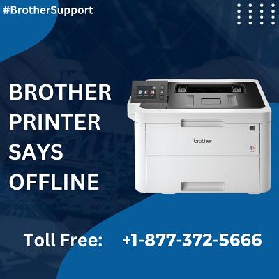Brother Printer Says Offline | +1-877-372-5666 | Brother Support